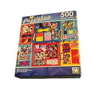 Puzzlebug 500 - Beads in Colored Boxes #5500 18.25 X 11 Cra-Z-Art Sealed New
